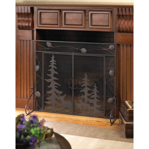 Woodland Forest Fireplace Screen